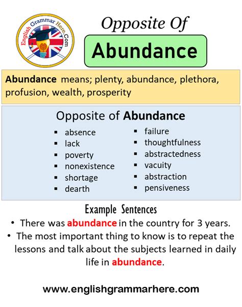 antonym for the word abundant